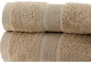 4 PC 100% Egyptian Cotton Bath Towel Set, Taupe
