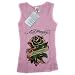 Ed Hardy Kids Tank Top Black Rose Dagger Girls - Rosa