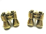 Gold Binocular Cufflinks