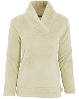 Womens/Ladies Long Sleeved Soft Fleece Pajama Snuggle Top With Pocket