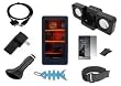 9 Items Accessory Combo Kit for Microsoft Zune HD 16GB / 32GB Series: Includes Black Silicone Skin Case + LCD Screen Protector + Black Belt Clip + Armband + USB Home / Travel Charger, USB Car Charger, USB 2in1 Data Sync Cable, Mini Foldable Speakers and Light Blue Fishbone Style Keychain