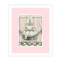 Fanciful Bathroom I Framed Art by Kate McRostie- 17x15"