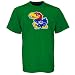 Kansas Jayhawks Green St. Patrick's Day Team Logo T-shirt