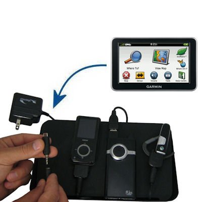 Gomadic Universal Charging Station for the Garmin Nuvi 2460 2450 and many other mobile devices - 2nd Generation Design - uses Gomadic TipExchange Technology - 4 tips included