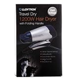 Lloytron HV1010SV Dual Voltage 1200W Travel Hair Dryer - Silver