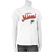 Miami Dolphins Ladies White Distressed Script T-shirt