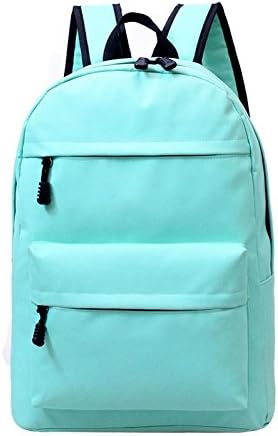 Romantic Walker Unisex Plain Casual Backpack Students' School Bag College Backpack (Green )