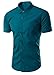 Generic Mens Casual Short Sleeve Shirt Button Front Various Colors