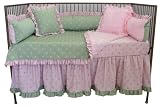 Angel Song Bubblegum - Pink/Green - Girl's Crib Set - 4 piece
