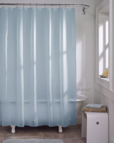 Light Blue Vinyl Shower Hotel Grade