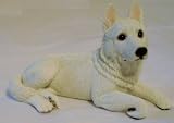 German Shepherd (White) Figurine, Apprx 7 Inches (K-9 Kreations Dog Sculpture)