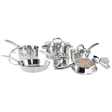 T-Fal Ultimate Stainless-Steel Copper-Bottom 12-Piece Cookware Set