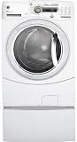 GE GFWH2400LWW 27″ Front-Load Washer with 4.9 IEC cu. ft. Capacity, Adaptive Vibration Control, eWash Option, Internal Water Heater, Speed Wash and CEE Tier III Energy Star Compliant: White