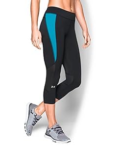 Under Armour Women's HeatGear Armour Print Black, Black (008), X-Small