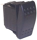 Sierra International RK19460 SPDT Illuminated On-Off-On Marine Rocker Switch