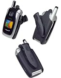 [CELLET BRAND] BLACK RUBBERIZED ELITE SWIVEL BELT CLIP HOLSTER for NOKIA 6101 / 6102 / 6102i / 6103 [RETAIL PACKAGING]