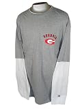 Russell Athletic University of Georgia Big & Tall Long Sleeve Hangdown Crew Tee Shirt