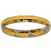 Gold And Rodium Plated Bangle Bracelets Costume Jewelry in Indian-Style 2.25 inches