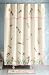 Floral Dragonfly Bathroom Shower Curtain W/ Valance by Collections Etc