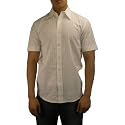 Mens Tommy Bahama Indigo Palms Denim Co. white short sleeve shirt. 100% authentic designer casual dress shirt made with top quality material and classic tailoring that fits fantastic! Great top to wear for hiking, golf or hanging out on the yacht.