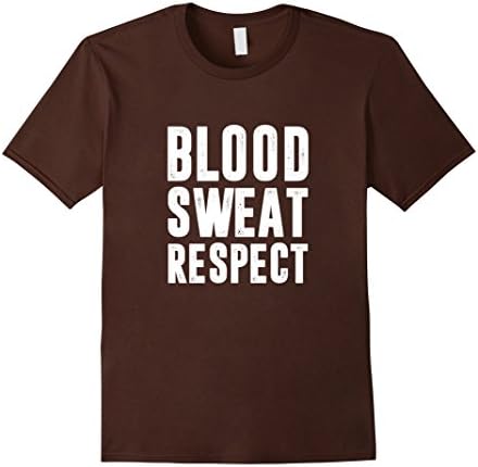Men's Blood Sweat Respect t-shirt Medium Brown