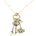 Arts & Crafts Keys & Pearls Necklace