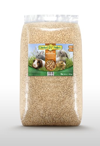 Dinkel Pellets - Einstreu für Hasen, Katzen etc. - Allergikergeeignet 20KG