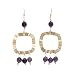 Made in Italy Nice Earrings With 21.75ctw Genuine Amethysts Well Made in 14K/925 Gold plated Silver. Total item weight 14.5g Length 84mm