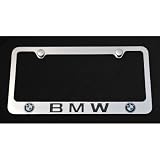 2 BMW License Plate Frame Chrome New 
