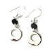 Sterling Silver Circle Drop Earrings