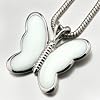 White Butterfly Pendant For Women