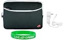 Non-OEM Amazon Kindle DX 9.7 Dual-Pocket Sleeve Case with Home Wall Charger - Black