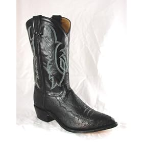 Tony Lama&reg; Black Smooth Ostrich by Tony Lama Boots