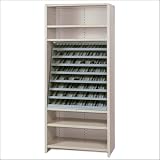 Lyon Workspace Products 8190(PP) Sloping Shelf Unit: 37 1/4' H x 34 1/4' W x 27 1/2' D Color: Putty