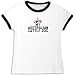T-Shirt Ringer Woman White  I Love My Australian Cattle Dog / Fun  Dog