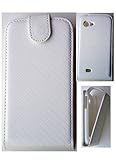 Etui blanc style carbone pour Wiko Cink Slim