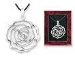 Silver Rose Flower Pendant Gift Boxed