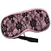 Sleep Masque Dusty Pink Satin & Black Lace