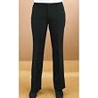 Neil Allyn Black flat front low-rise trouser for women