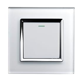 Retrotouch RTS2005 Stunning Innovative Designer Range 1-Gang Mechanical Light Switch, White