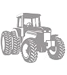 Sudden Shadows Tractor Farm Wall Art Sticker Mural