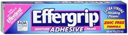 The ADA Council on Scientific Affairs' Acceptance of Effergrip® Denture Adhesive Cream 2.5 oz- PACK OF 4