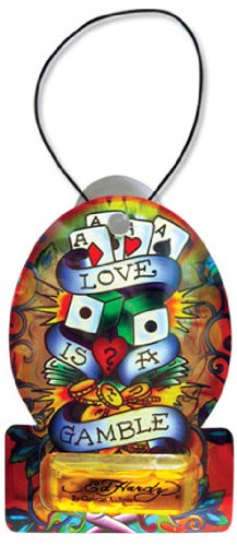 Best Price Ed Hardy by Christian Audigier Tattoo Love is a Gamble Hanging Scented Oil Air Freshener, Pina Colad