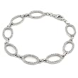 Oval Shape CZ Bracelet 7"
