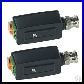 1 pair of Passive Video Balun CCTV Camera Network Transceiver CAT5 VB214P 1EM