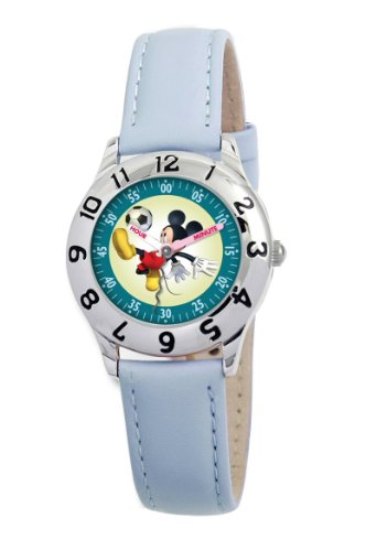 Disney Kinder-Armbanduhr Mickey Mouse Lernuhr blau Preisvergleich