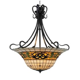 Landmark Lighting - 368-VA: Tiffany Buckingham 6-Light Chandelier in Vintage Antique with... by Landmark