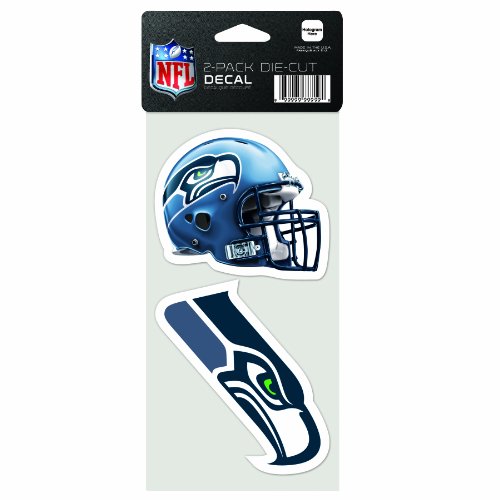 NFL Seattle Seahawks 4-by-8 Die Cut Decal