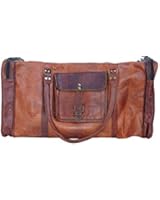 Komal's Passion 21 Inch Duffel Travel Gym Sports Overnight Weekend Leather Bag