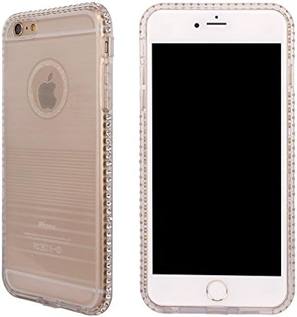 Soft Tpu Case For Iphone 6 Plus/6s Plus, Clear Protective Back cover with Luxury Bling Bumper, 6 Plus/6s Plus- 5.5 inch (Transparent)
